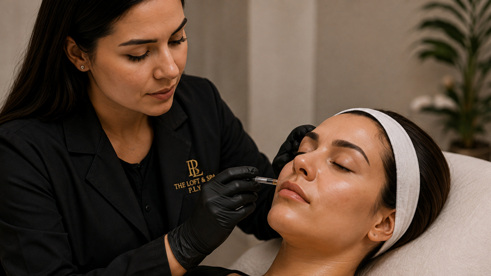 Doctora realizando valoración estética